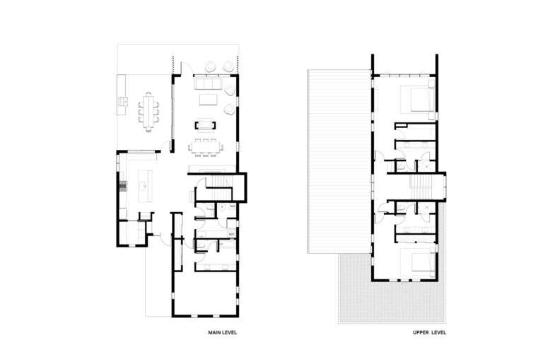 Floor plans of narrow house